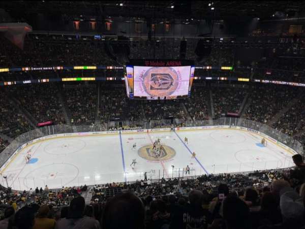 T-Mobile Arena, section: 222, row: K