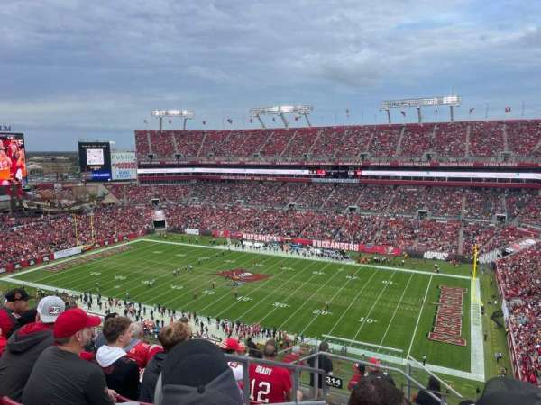 Raymond James Stadium, section: 315, row: F, seat: 2