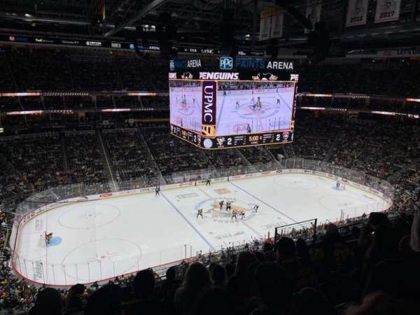 PPG Paints Arena, section: 206, row: G, seat: 9