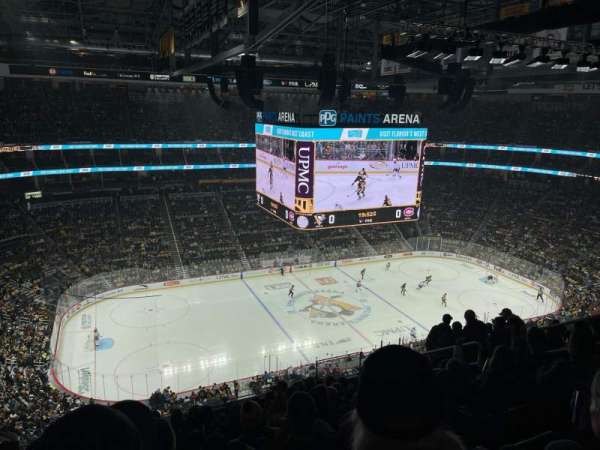 PPG Paints Arena, section: 205, row: L, seat: 9