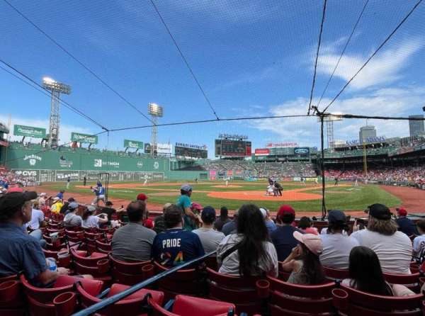 Fenway Park, section: Field box, row: F, seat: 6