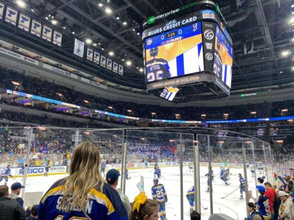 Enterprise Center, section: 120, row: G, seat: 6