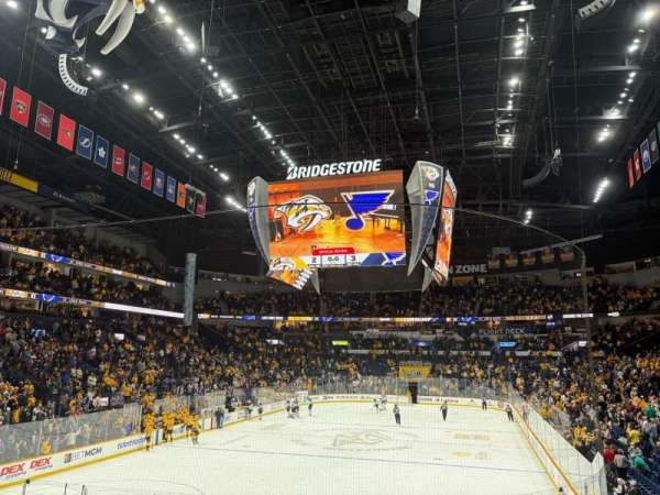 Bridgestone Arena, section: 101, row: C, seat: 3