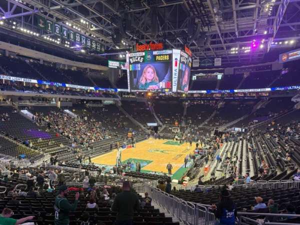 Fiserv Forum, section: 121, row: 26, seat: 5