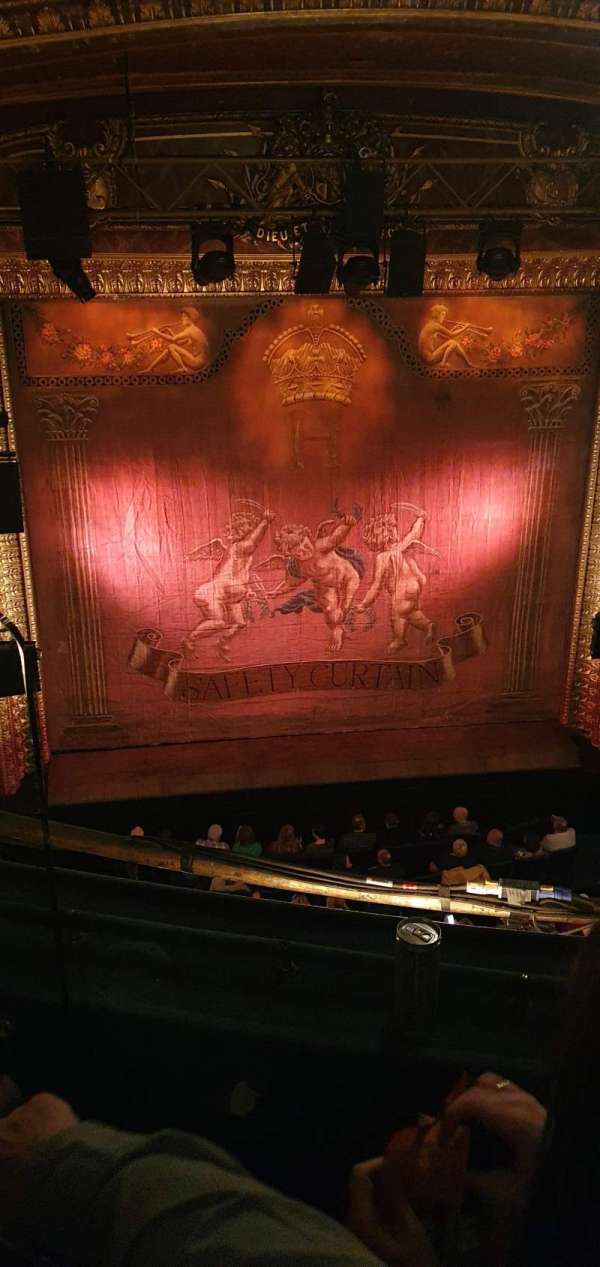 Theatre Royal Haymarket, section: Upper circle, row: B, seat: 20