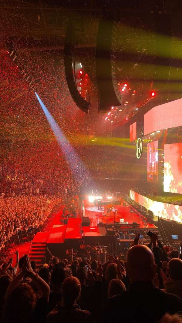 The O2, London, section: 112, row: R, seat: 392