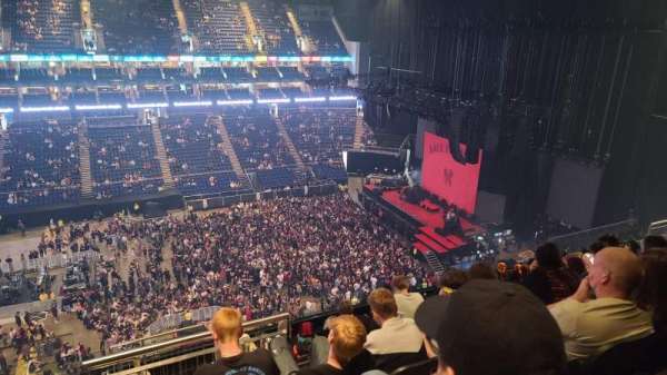 The O2, London, section: 419, row: L, seat: 904