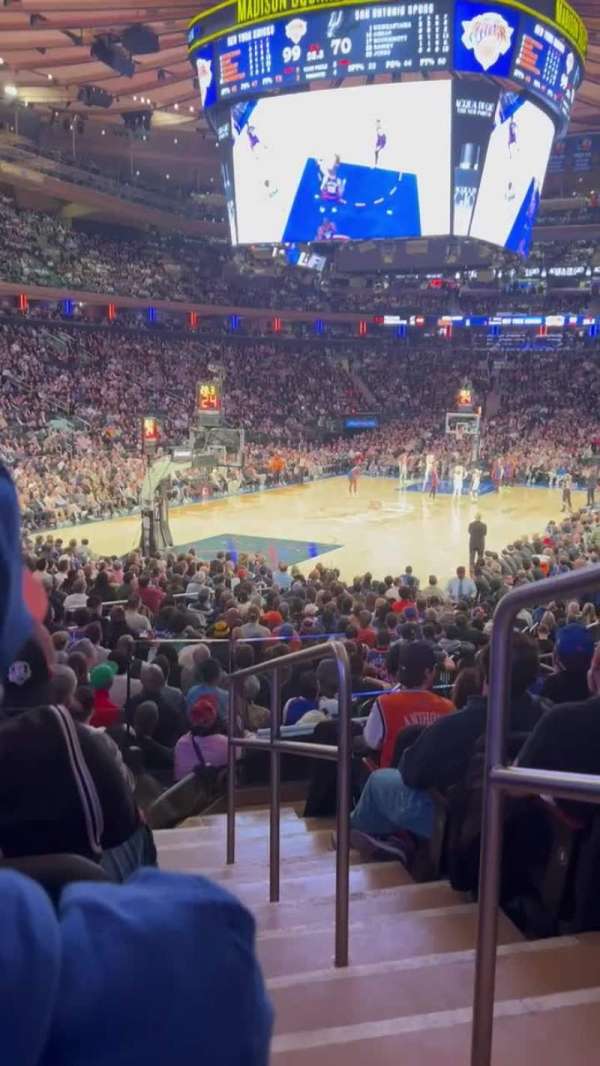 Madison Square Garden, section: 103, row: 11, seat: 18
