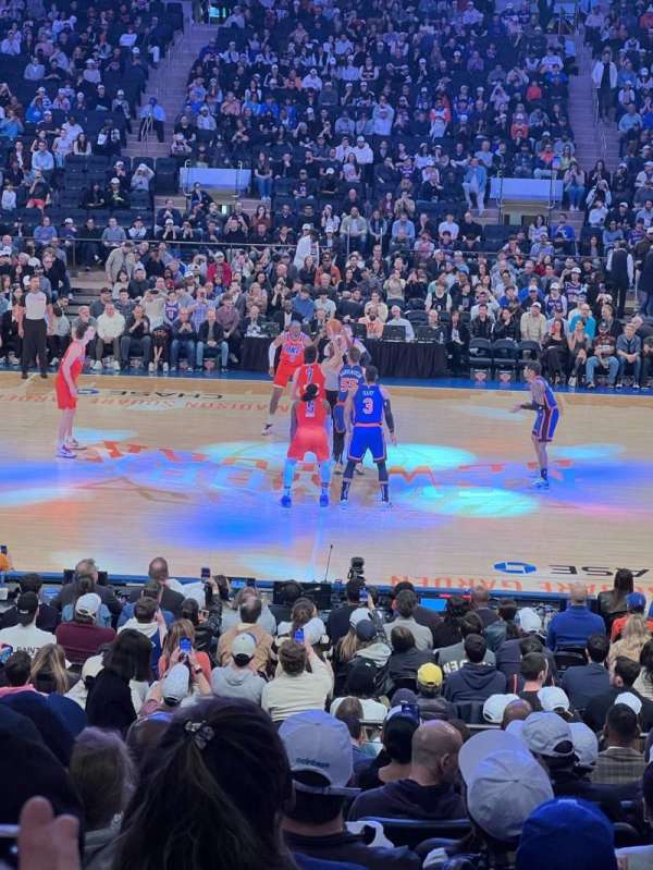 Madison Square Garden, section: 107, row: 13, seat: 12