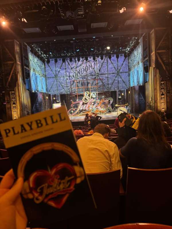Stephen Sondheim Theatre, section: Orchestra C, row: P, seat: 109