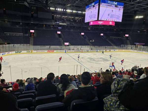 Place Bell, section: 102, row: s, seat: 17