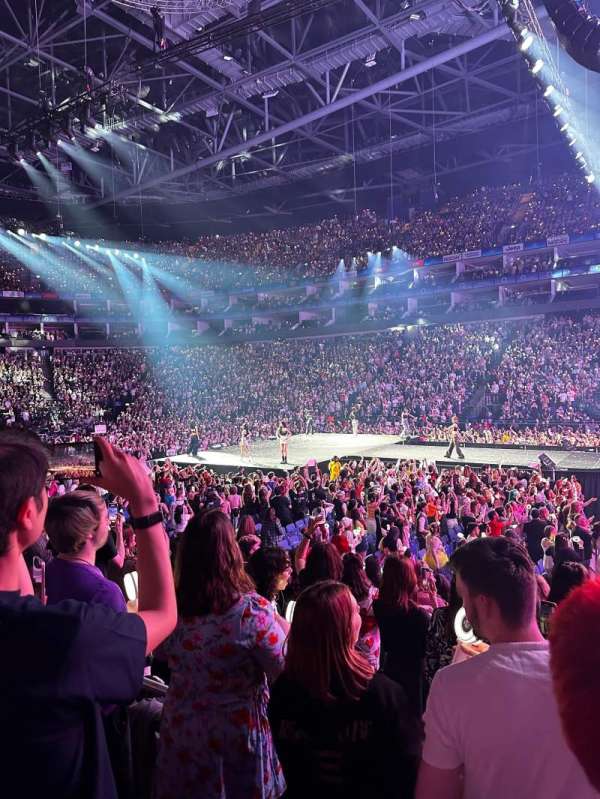 The O2, London, section: 112, row: K, seat: 387