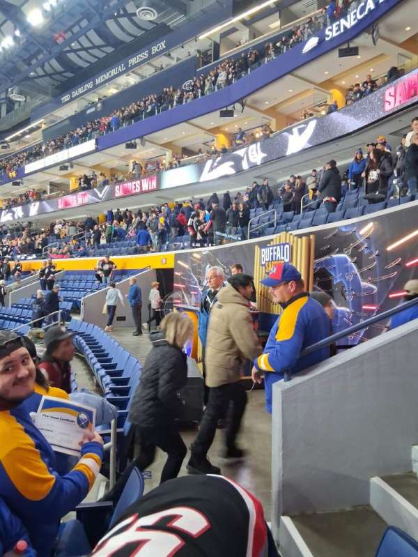 KeyBank Center, section: 121, row: 19, seat: 8