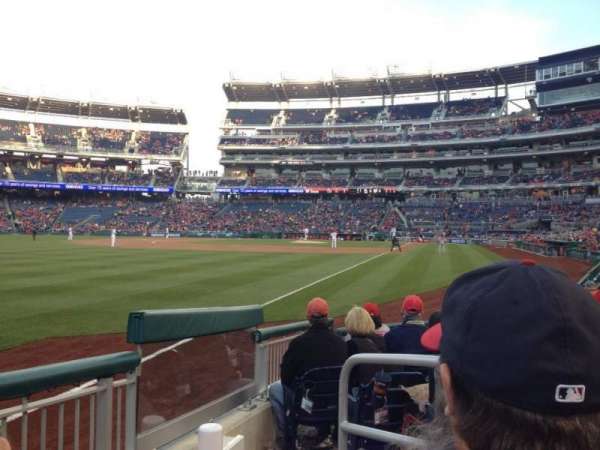 Nationals Park, section: 108, row: H, seat: 1