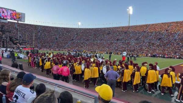 Los Angeles Memorial Coliseum, section: 104A, row: 3, seat: 1