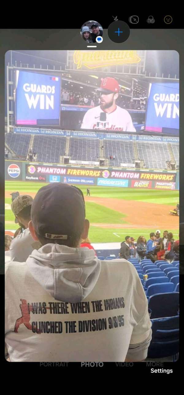 Progressive Field, section: 148, row: W, seat: 5