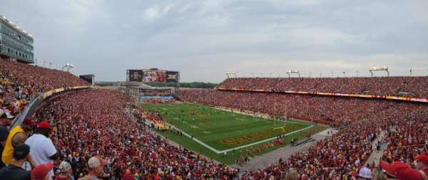Jack Trice Stadium, section: M, row: 4, seat: 7
