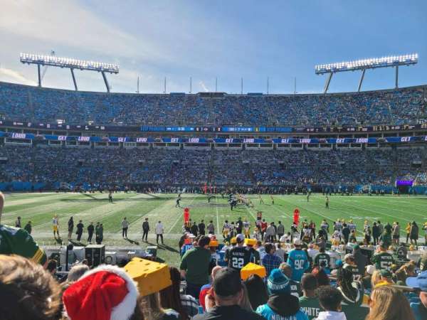 Bank of America Stadium, section: 112, row: 13, seat: 4