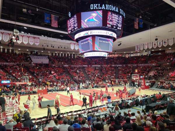 Lloyd Noble Center, section: 124, row: 10