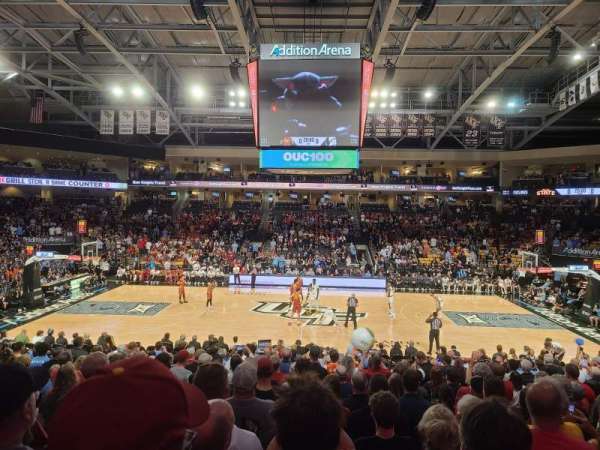 Addition Financial Arena, section: 106, row: T, seat: 8