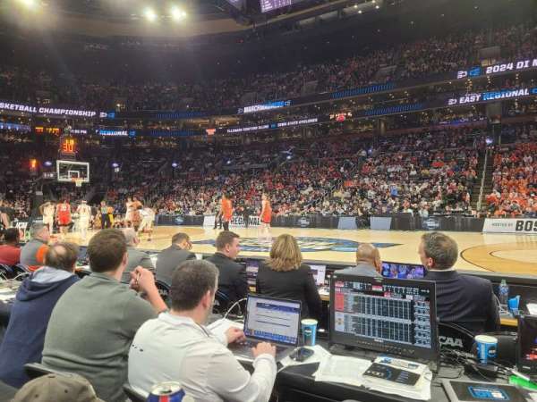 TD Garden, section: 21, row: 1, seat: 17