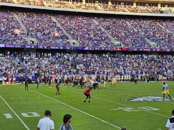 Amon G. Carter Stadium, section: 107, row: F, seat: 21
