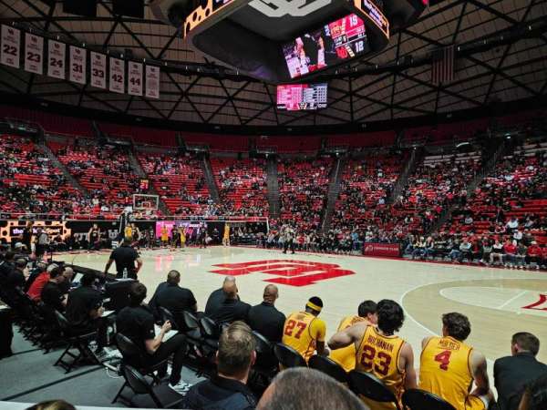 Jon M. Huntsman Center, section: K, row: 2, seat: 7