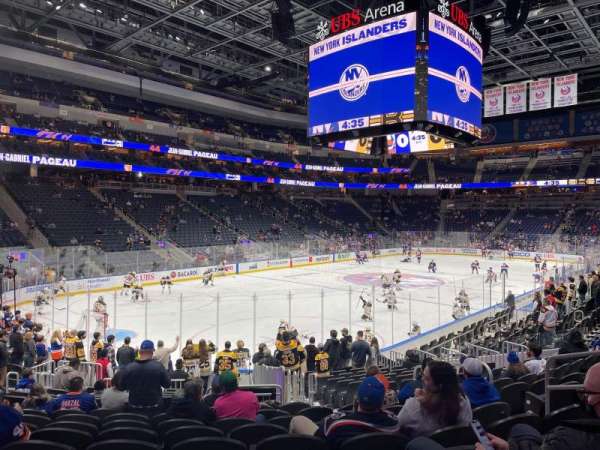 UBS Arena, section: 107, row: 16, seat: 7