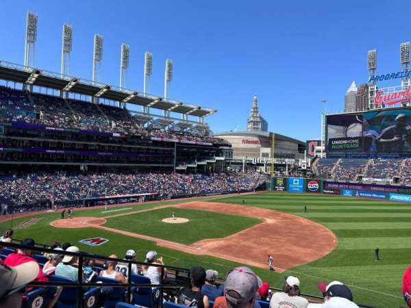 Progressive Field, section: 336, row: G, seat: 7-10