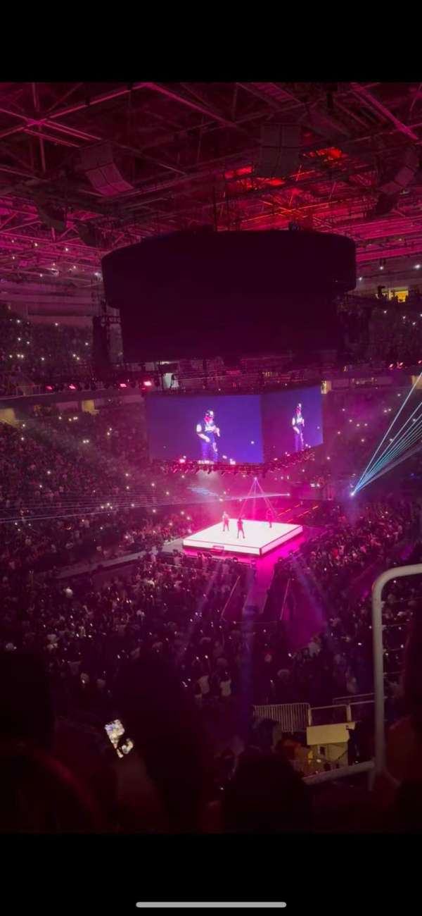 SAP Center, section: 205, row: 4, seat: 8