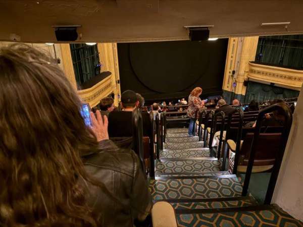 Hudson Theatre, section: Dress Circle L, row: J, seat: 1