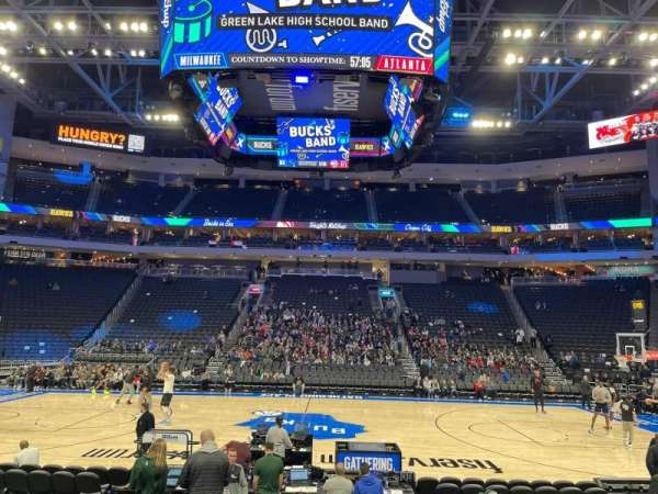 Fiserv Forum, section: 117, row: 8, seat: 8-9