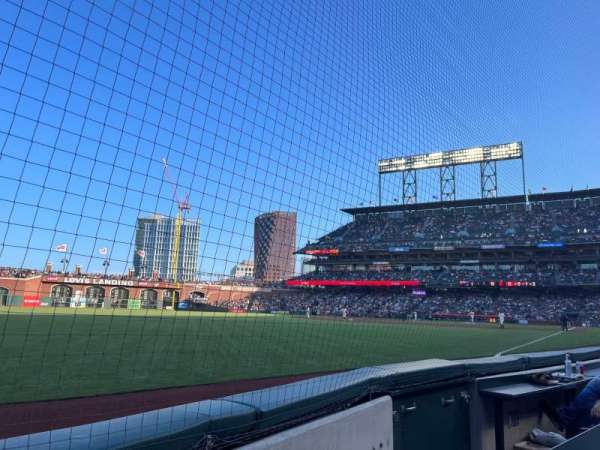 Oracle Park, section: 131, row: 1, seat: 5