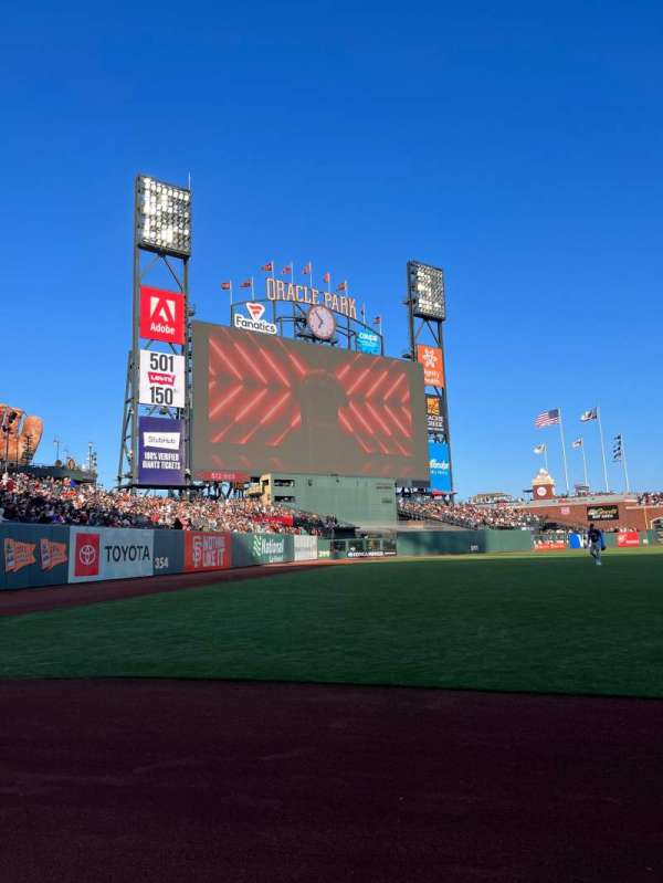 Oracle Park, section: 131, row: 1, seat: 5