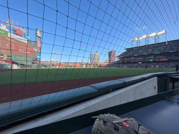 Oracle Park, section: 131, row: 1, seat: 8
