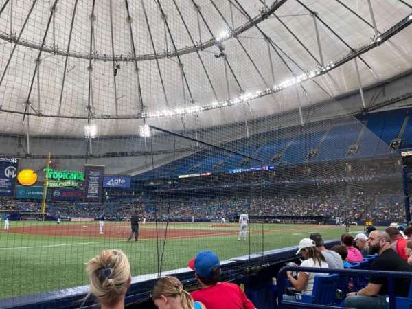 Tropicana Field, section: 125, row: D, seat: 6