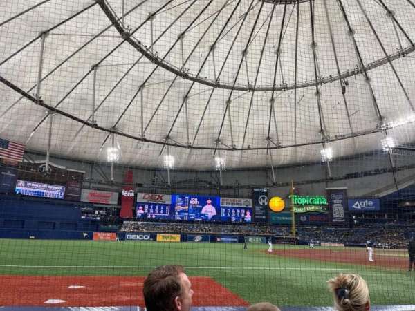 Tropicana Field, section: 125, row: D, seat: 6