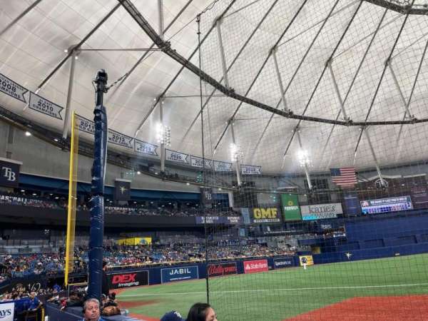 Tropicana Field, section: 125, row: D, seat: 6