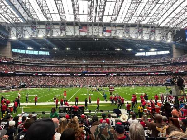 NRG Stadium, section: 107, row: H, seat: 18