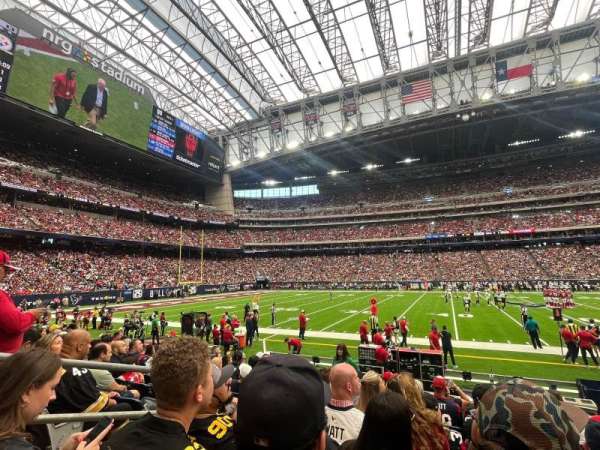 NRG Stadium, section: 107, row: H, seat: 18