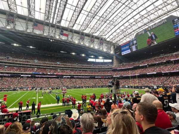 NRG Stadium, section: 107, row: H, seat: 18