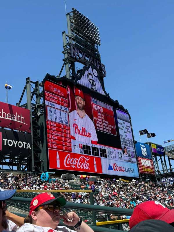 Coors Field, section: 149, row: 9, seat: 4