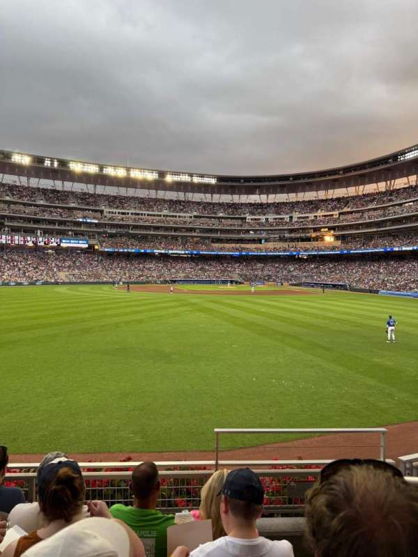 Target Field, section: 131, row: 4, seat: 1