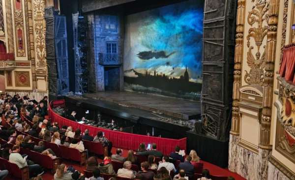 Cadillac Palace Theater, section: Dress Circle R, row: AA, seat: 2