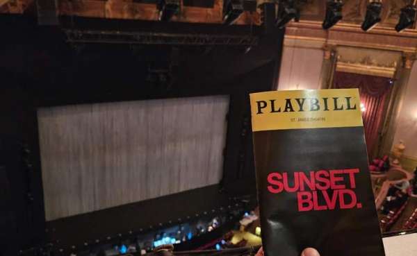 St. James Theatre, section: Mezzanine L, row: A, seat: 9
