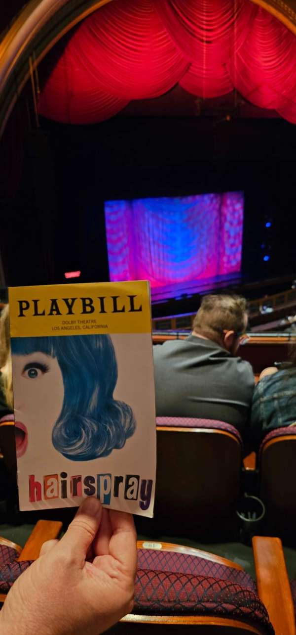 Dolby Theatre, section: Mezzanine 1L, row: E, seat: 19