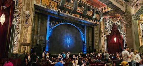 Hollywood Pantages Theatre, section: Orchestra L, row: V, seat: 1