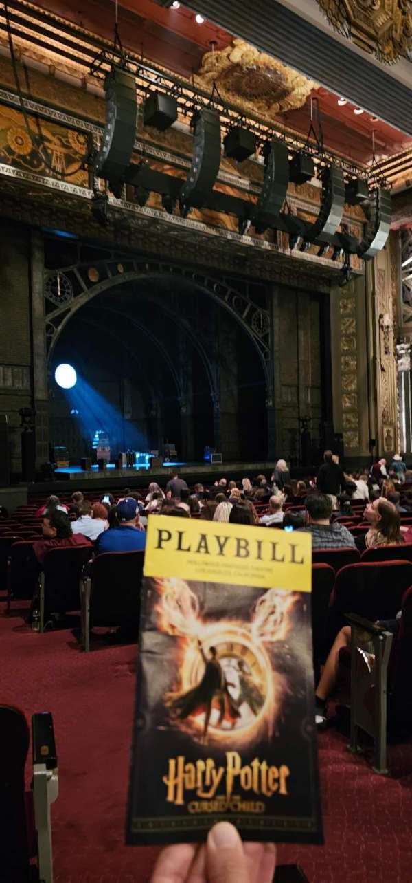 Hollywood Pantages Theatre, section: Orchestra L, row: V, seat: 1