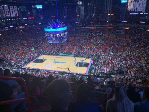 Kaseya Center, section: 322, row: 13, seat: 19