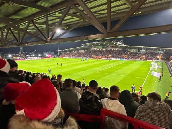 Racecourse Ground, section: Y1, row: R, seat: 6